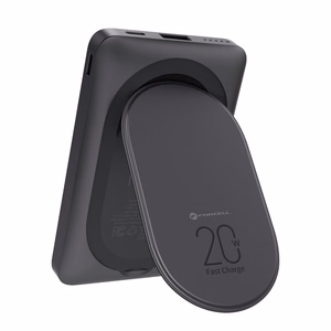 Varavirtalähde yhteensopiva MagSafen kanssa Forcell F-Energy MagStand F10K2 QC3.0 PD 5A 20W 10000 mAh musta