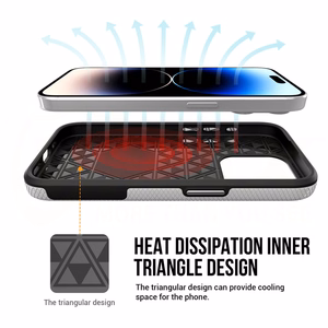 Vmax Triangle suojakuori Samsung Galaxy A15 4G / A15 5G:lle hopeinen