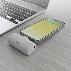 SBS EcoPower 5000 mAh 10W Powerbank sisäänrakennetulla USB-C-portilla - harmaa