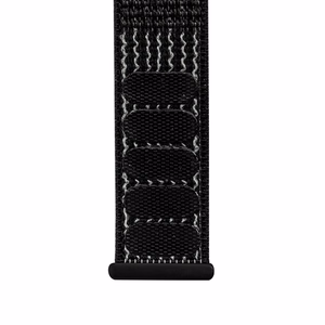 Crong Nylon Reflex Sport strap for Apple Watch 44 / 45 / 46 / 49 mm, black