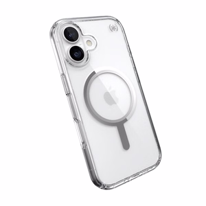 Speck Presidio Perfect Clear MagSafe - iPhone 17 suojakuori (läpinäkyvä / hopeinen)