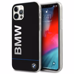 BMW Hardcase Signature Printed Logo -suojakuori iPhone 12 / 12 Pro:lle, musta