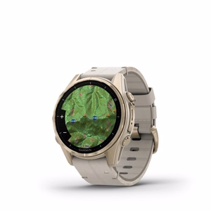 Garmin Fenix 8 3.3 cm (1.3") AMOLED 43 mm digitaalinen 416 x 416 pikseliä kosketusnäyttö kulta Wi-Fi GPS (satelliitti)