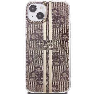 Guess suojakuori iPhone 15 Plus 6,7 GUHCP15MH4PSEGW ruskea HC IML 4G GOLD STRIPE