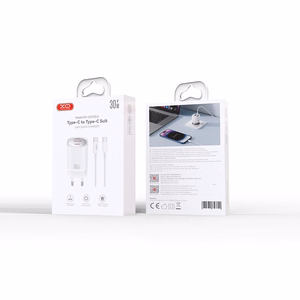 XO wall charger CE21 PD 30W 1x USB-C 1x USB white