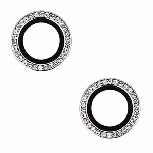 Karkaistu lasi Hard Diamond kameralle (linssille) iPhone 14/14 Plus/16e hopea (linssit 2 kpl)