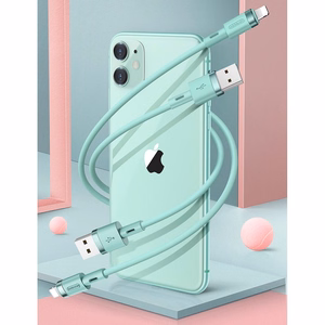 Joyroom Liquid Silicone -datakaapeli N2 USB-A / Lightning 2,4A 1,2 m - valkoinen