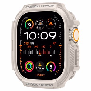 Spigen Rugged Armor kotelo Apple Watch Ultra 1 / 2 (49mm) - beige