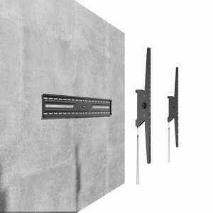 Gembird WM-100T-01 TV wall mount (tilt), 43”-100”, black