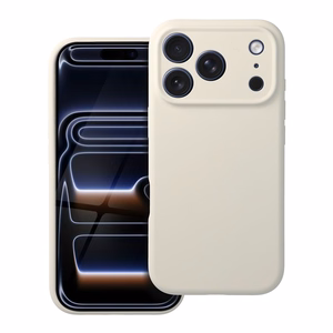 Suojakuori iPhone 15 PRO Forcell F-Protect Rubber Premium yhteensopiva MagSafen kanssa antiikkivalkoinen