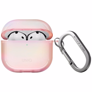 Uniq Iridescia AirPods 4 Hang Case - Holo Pink