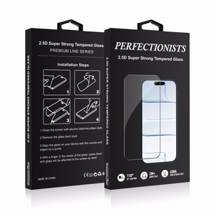 Perfectionists 2.5D Super Strong karkaistu lasi Apple iPhone 13 Pro Max:lle, musta