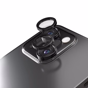 Etteri kameran linssin suoja iPhone 15 / 15 Plus musta
