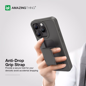 Amazing Thing Matte Pro Mag Suojakuori 12FT IP156.7PMPBK iPhone 15 Pro Max:lle musta