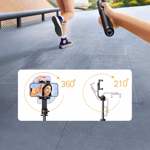 Selfie stick Ugreen LP586 telescopic tripod with Bluetooth remote control 1.5m - black
