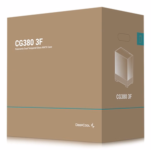DeepCool CG380 3F Midi Tower kotelo, musta