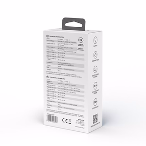 SAVIO LA-07 GaN 65 W verkkolaturi, USB, QC4.0+, PD 3.0, valkoinen