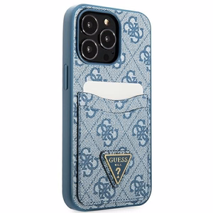 Guess 4G Triangle Logo Cardslot Suojakuori iPhone 13 Pro / 13:lle - sininen