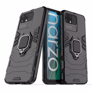 Ring Armor kova hybridi kotelo kansi + magneettinen pidike Realme Narzo 50A musta