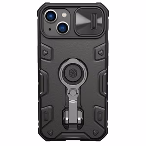 Nillkin CamShield Armor Pro Case iPhone 14 Plus kotelo panssarisuojattu kansi kameran kansi rengas jalusta musta