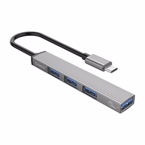 Orico AH-13 USB-C Hub telakka-asema 1x USB-A 3.0 + 3x USB-A 2.0 - harmaa