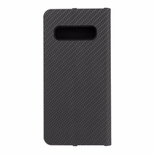 Flip-suojakuori Samsung S10:lle Luna Book Carbon musta