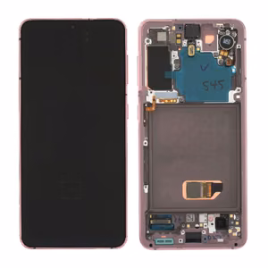 LCD screen Samsung G991 S21 5G with touch screen and frame Phantom Violet original (service pack)
