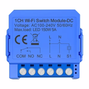 1-kanavainen WiFi-kytkentämoduuli jännitteettömällä kontaktilla Avatto WSM16-DC32V-1