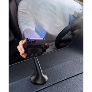 Joyroom JR-ZS259 mechanical car holder universal for phone on cockpit / window - black