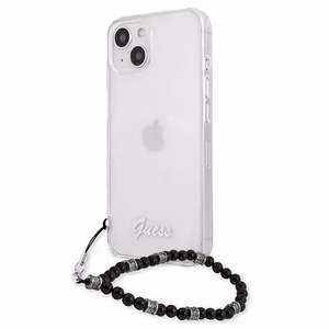 Guess GUHCP13SKPSBK iPhone 13 mini 5.4" läpinäkyvä kovakotelo Musta Pearl