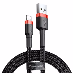 Baseus Cafule USB - Lightning kaapeli 3,0m 2A punainen-musta