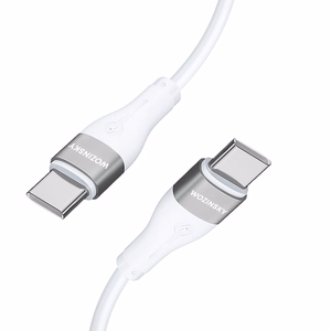 Wozinsky WSTCC1 USB-C / USB-C PD 65W kaapeli 1 m - valkoinen