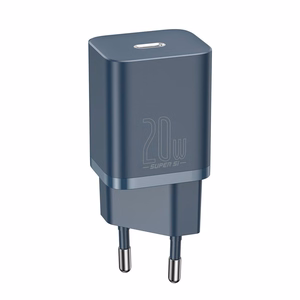 Baseus Super Si Pikalaturi 1C 20W USB-C-kaapelilla Lightning-liittimeen 1 m sininen