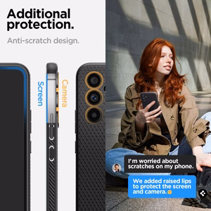Spigen Liquid Air Suojakuori Samsung Galaxy A54 5G:lle - mattamusta