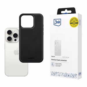 3mk Hardy Apple Silky Leather MagCase Apple iPhone 15 Pro:lle - musta