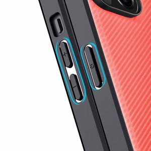Dux Ducis Fino kotelo kansi valmistettu nailon iPhone 14 Plus punainen