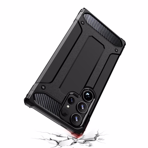 Hybrid Armor Suojakuori Samsung Galaxy S25 Ultra Panssaroitu Hybridi Suojakuori - Musta