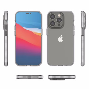 Spring Case tapauksessa iPhone 14 Pro silikoni tapauksessa kehys vaaleanpunainen vaaleanpunainen