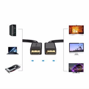 Ugreen DP102 10213 DisplayPort 1.2 4K / DisplayPort 1.2 4K -kaapeli 5m - musta