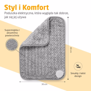 Medisana HP 516 lämpötyyny, vaaleanharmaa