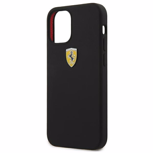 Ferrari FESSIHCP12SBK iPhone 12 mini 5.4" black/black hardcase On Track Silicone