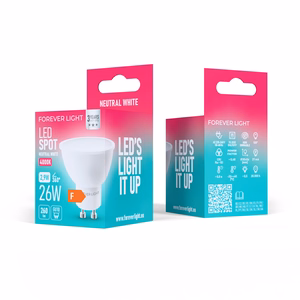 Forever Light LED-lamppu GU10 2,9W 260lm 4000K luokka F