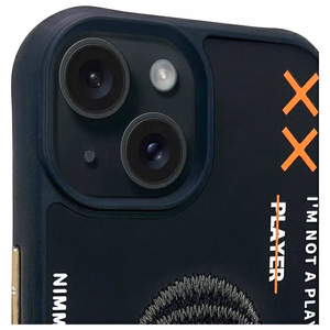 Nimmy Cool&Cute 2.0 Monkey Suojakuori iPhone 15:lle - musta