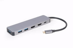 Gembird A-CM-COMBO3-03 USB Type-C 3-in-1 moniporttisovitin (USB-keskitin + HDMI + PD)