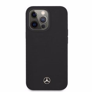 Mercedes Silicone Line MagSafe suojakuori iPhone 13 Pro:lle / iPhone 13:lle - musta