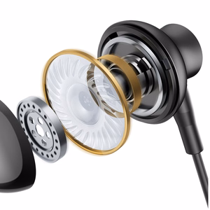 Joyroom TYPE-C Series JR-EC07 USB-C in-ear-kuulokkeet metalli - musta