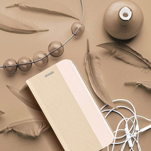 Flip-suojakuori Samsung A57 5G:lle Sensitive Book kultainen