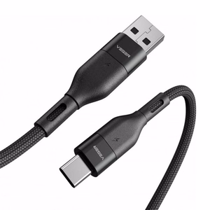 Kaapeli USB A - Type C VEGER PD 5A 100W AC03 1,2 m musta