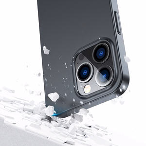 Joyroom 360 Full Case etu- ja takakuori iPhone 13 Pro Max + karkaistu lasi näytönsuoja musta (JR-BP928 musta)