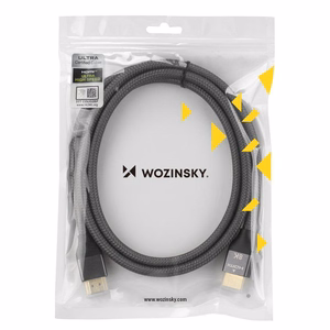 Wozinsky HDMI 2.1 -kaapeli 8K 60 Hz 48 Gbps / 4K 120 Hz / 2K 144 Hz 3 m hopea (WHDMI-30)